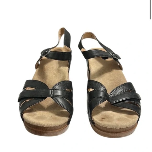 Dansko Season Black Sandals Size 38 - Picture 2 of 10